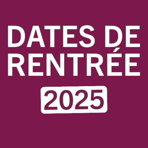 DATES DE RENTREE 2025